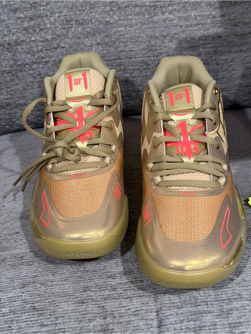 Puma Men's Athletic Shoes — Gold and White Accents
